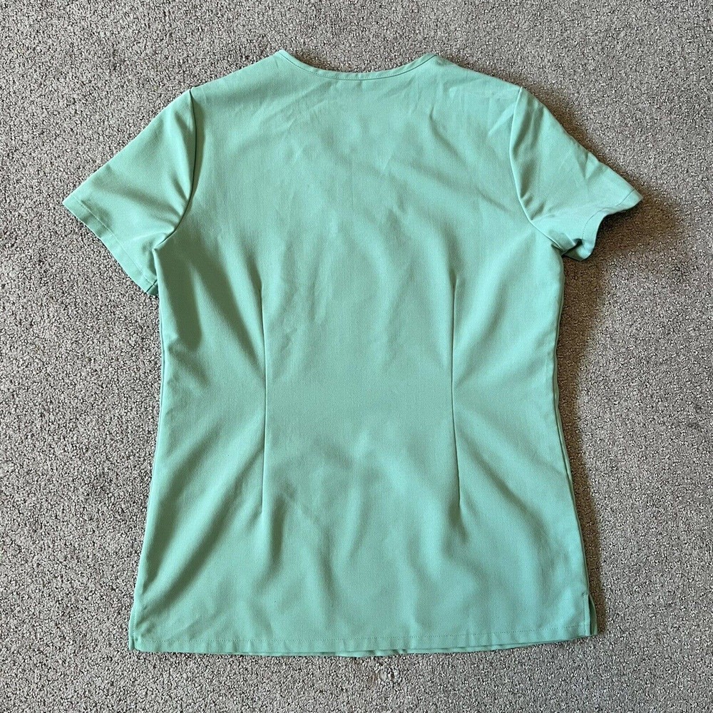 Figs Scrubs Top 2 Pocket Green Shirt Surgical - Picture 3 of 6